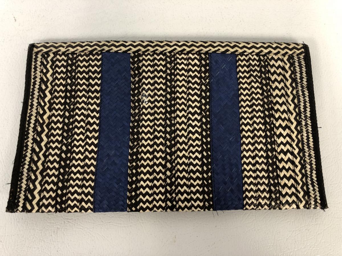 Navy Blue Caña Flecha Envelope Clutch picture