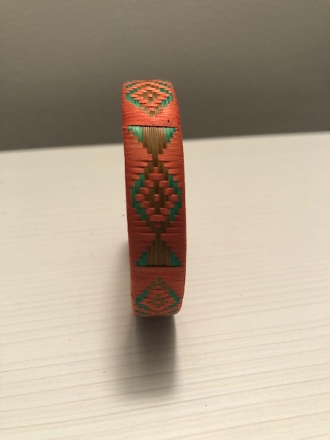 Thin Orange Caña Flecha Bracelet picture