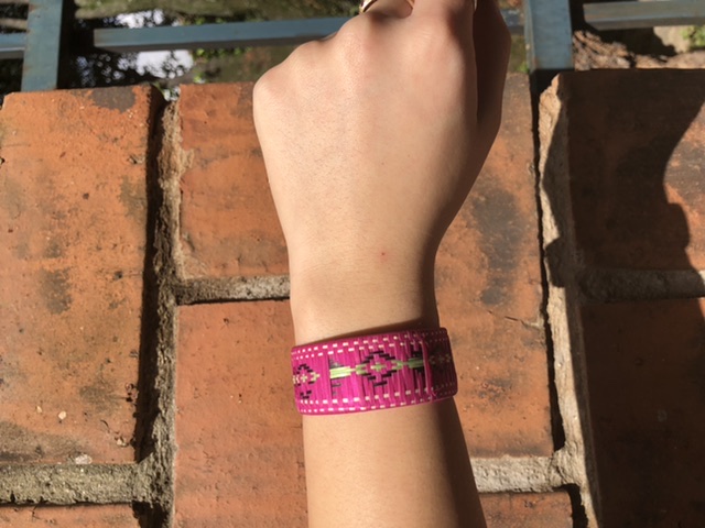 Medium Pink color Caña Flecha Bracelet picture