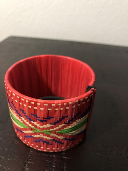 Wide Pink Caña Flecha Bracelet picture