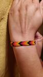 Chaquiral Bracelets - Orange and Black