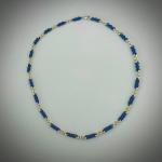 Blue and Silver Chain Maille Necklace