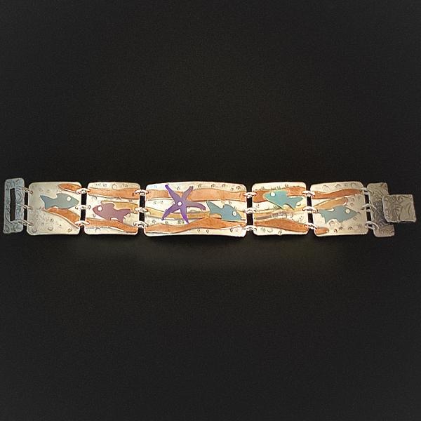 On the Waves Panel Bracelet