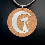 Cat in the Moon Pendant