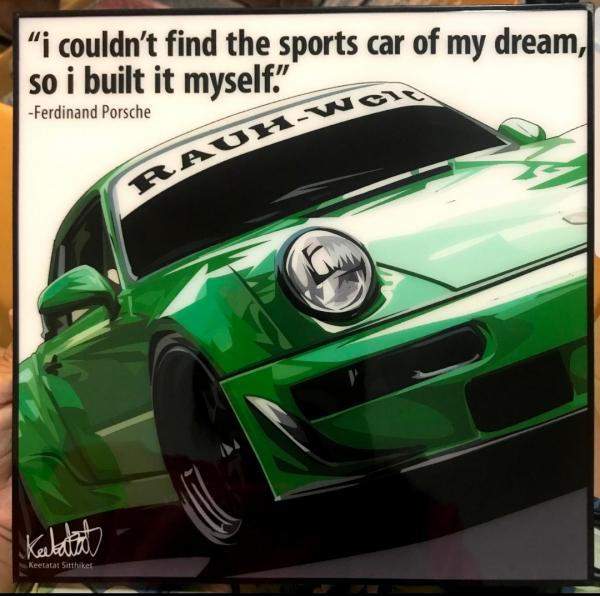 Green Porsche 911