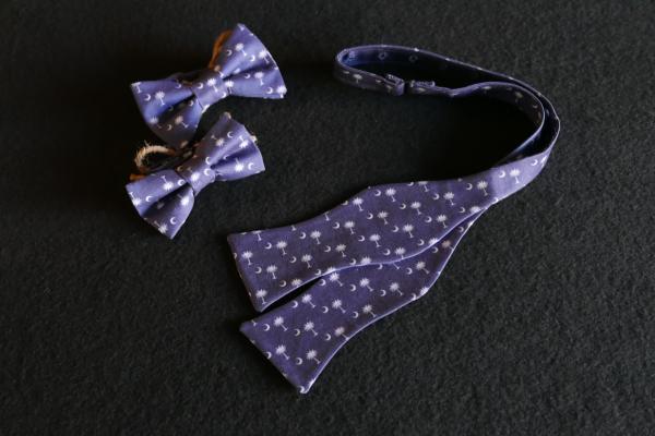 Palmetto Bow Tie Blue