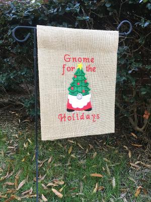 Gnome for the Holidays Yard Flag