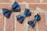 Carolina Panthers Dog Bow Tie