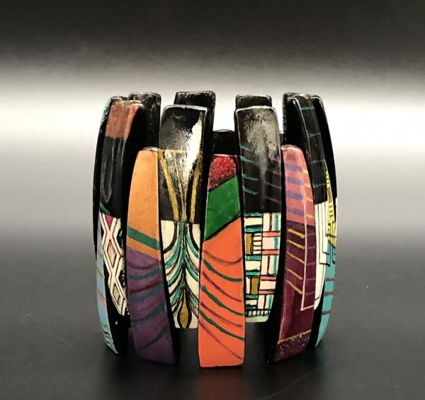 Multi Graphic/ Color Stretch Bracelet II picture