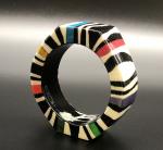 Black White Color Bangle