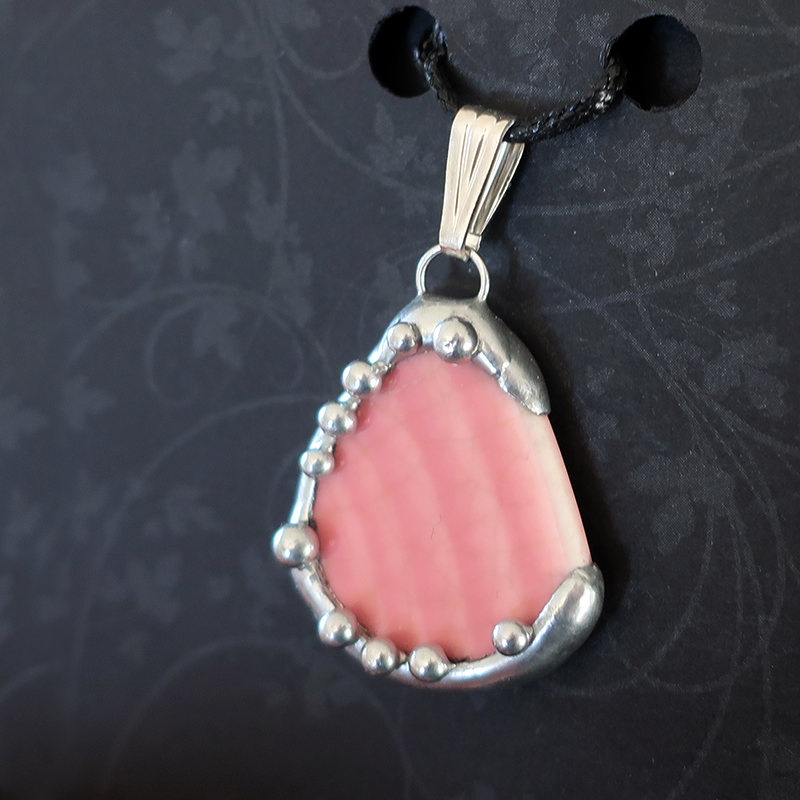 Vintage Fiesta Ware Plate Shard Pendant picture