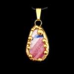 Antique Scottish Chaney Shard Pendant - 24K Gold