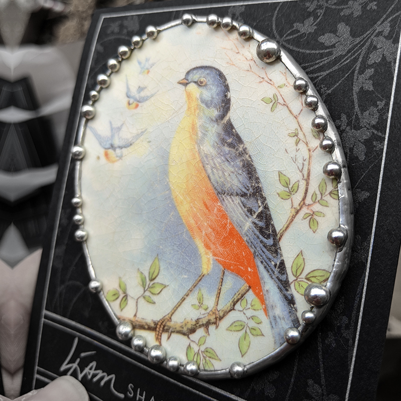 Harker Pottery Plate Shard Pin/Pendant picture