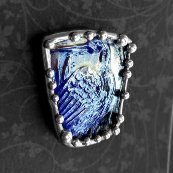 Vintage Carnival Glass Shard Pin/Pendant picture