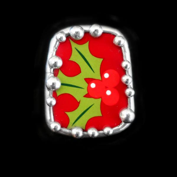 Holiday Plate Shard Pin/Pendant picture