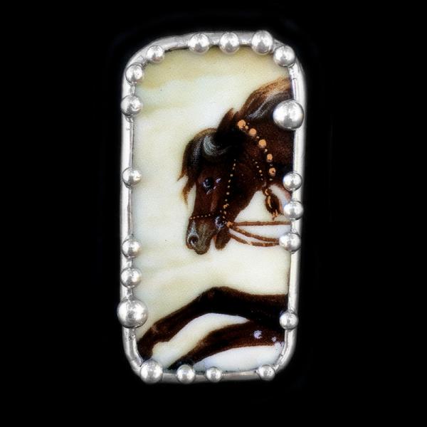 Russian Fairy Tales Plate Shard Pin/Pendant picture