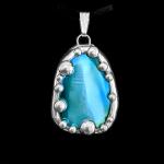 Turkish Art Glass Shard Pendant (Reversible)