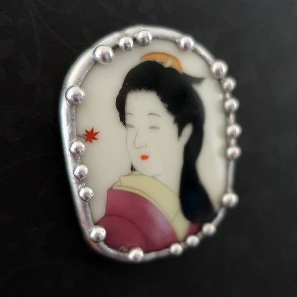 Japanese Bowl Shard Pin/Pendant picture