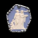 English Wedgwood Plate Shard Pin/Pendant