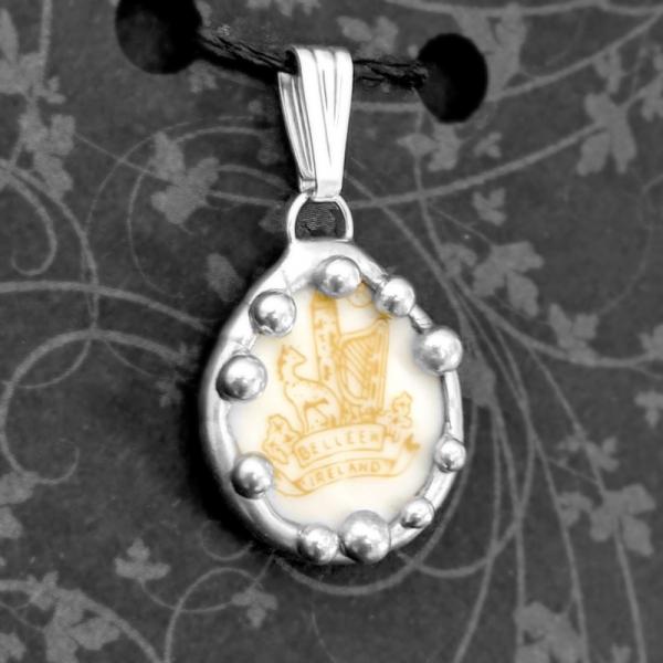 Irish Belleek Mark Shard Pendant picture