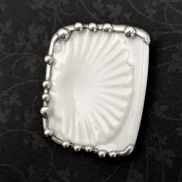 Vintage Irish Belleek Shard Pin/Pendant picture