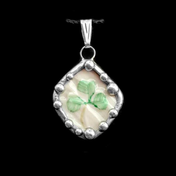 Irish Belleek Shard Pendant picture