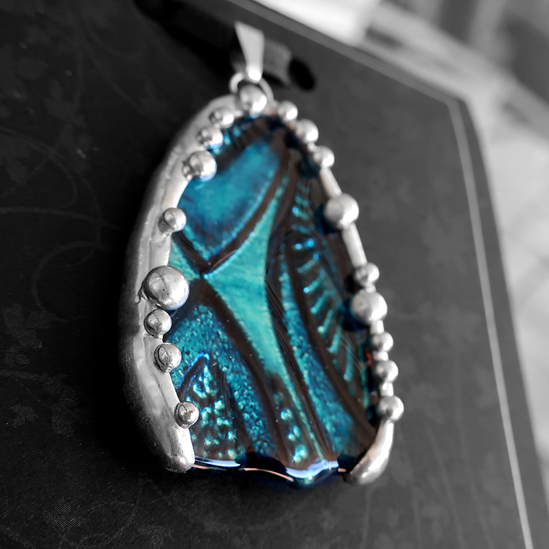 Turkish Art Glass Shard Pendant picture