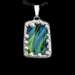 Turkish Art Glass Shard Pendant