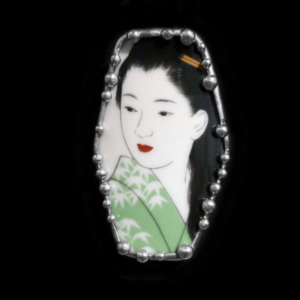 Japanese Cup Shard Pin/Pendant picture