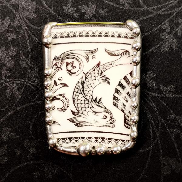 English Wedgwood Plate Shard Pin/Pendant picture