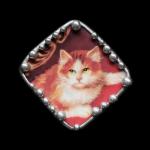 Recency Kitten Plate Shard Pin/Pendant