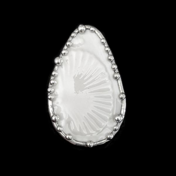 Vintage Irish Belleek Shard Pin/Pendant picture