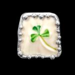 Vintage Irish Belleek Shard Pin/Pendant
