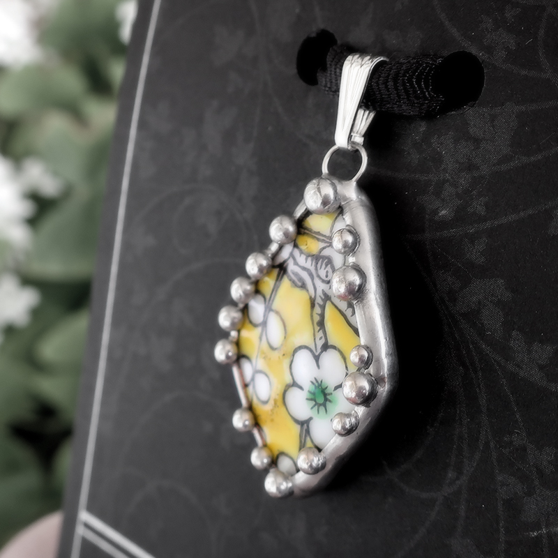 Vintage Chinese Vase Shard Pendant picture