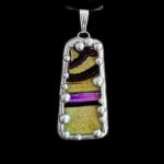 Turkish Art Glass Shard Pendant