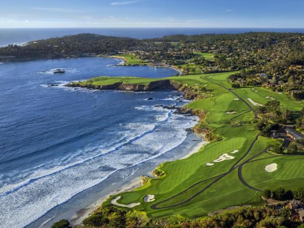 Pebble Beach Golf Links #10 Aerial_On a Clear Day, California