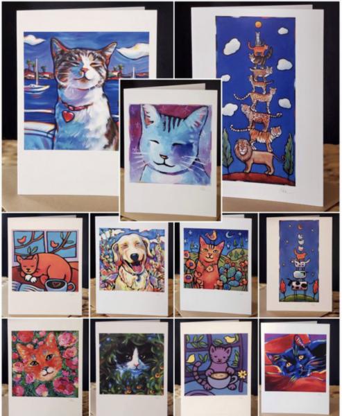 “The Cat Pack” 11 card set