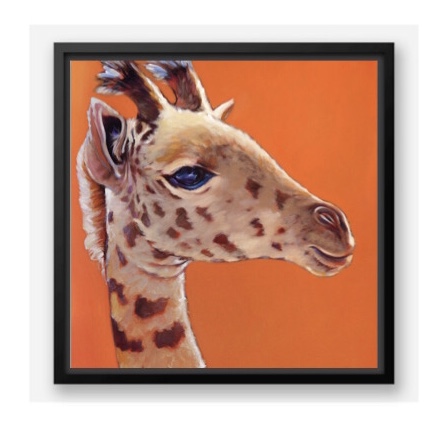 8x8” framed gicleé canvas print “Kumi” picture