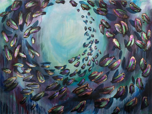 School of Fish 30x40" picture