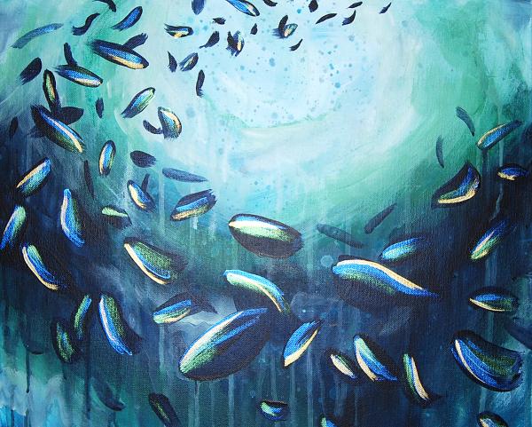 School of Fish 16x20" picture