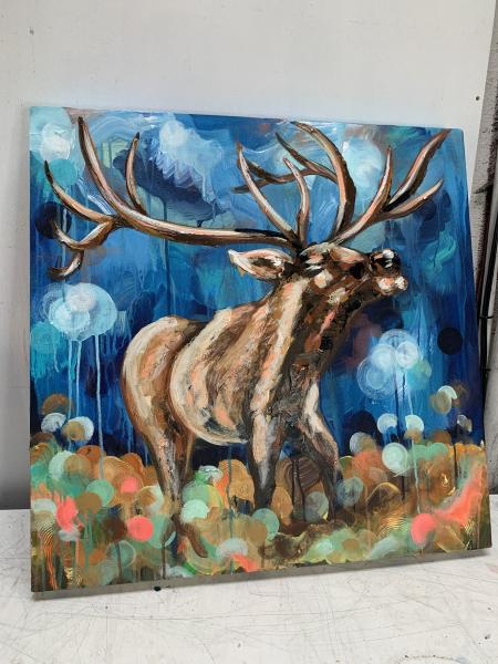 Elk 30x30" picture