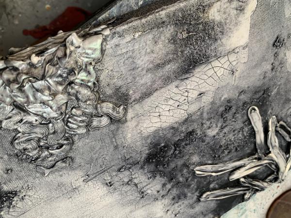 Vertical Reef in Pewter 10x30" picture