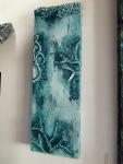 Vertical Reef in Turquoise 10x30"