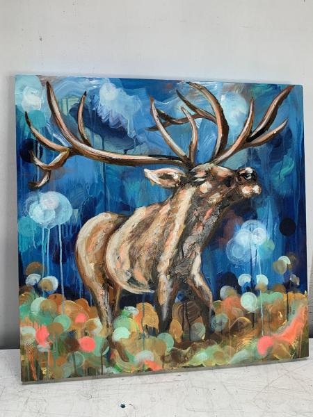 Elk 30x30" picture