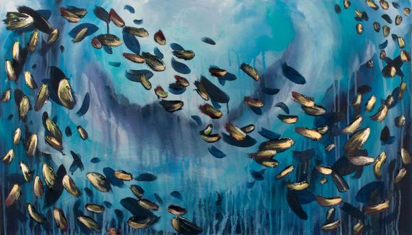 School of Fish 24x42" picture