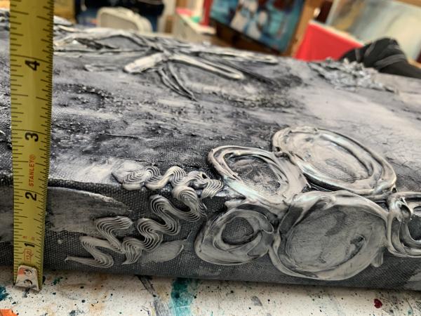 Vertical Reef in Pewter 10x30" picture