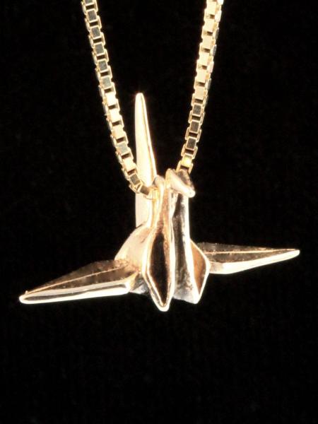 Peace Crane - 14k Gold picture