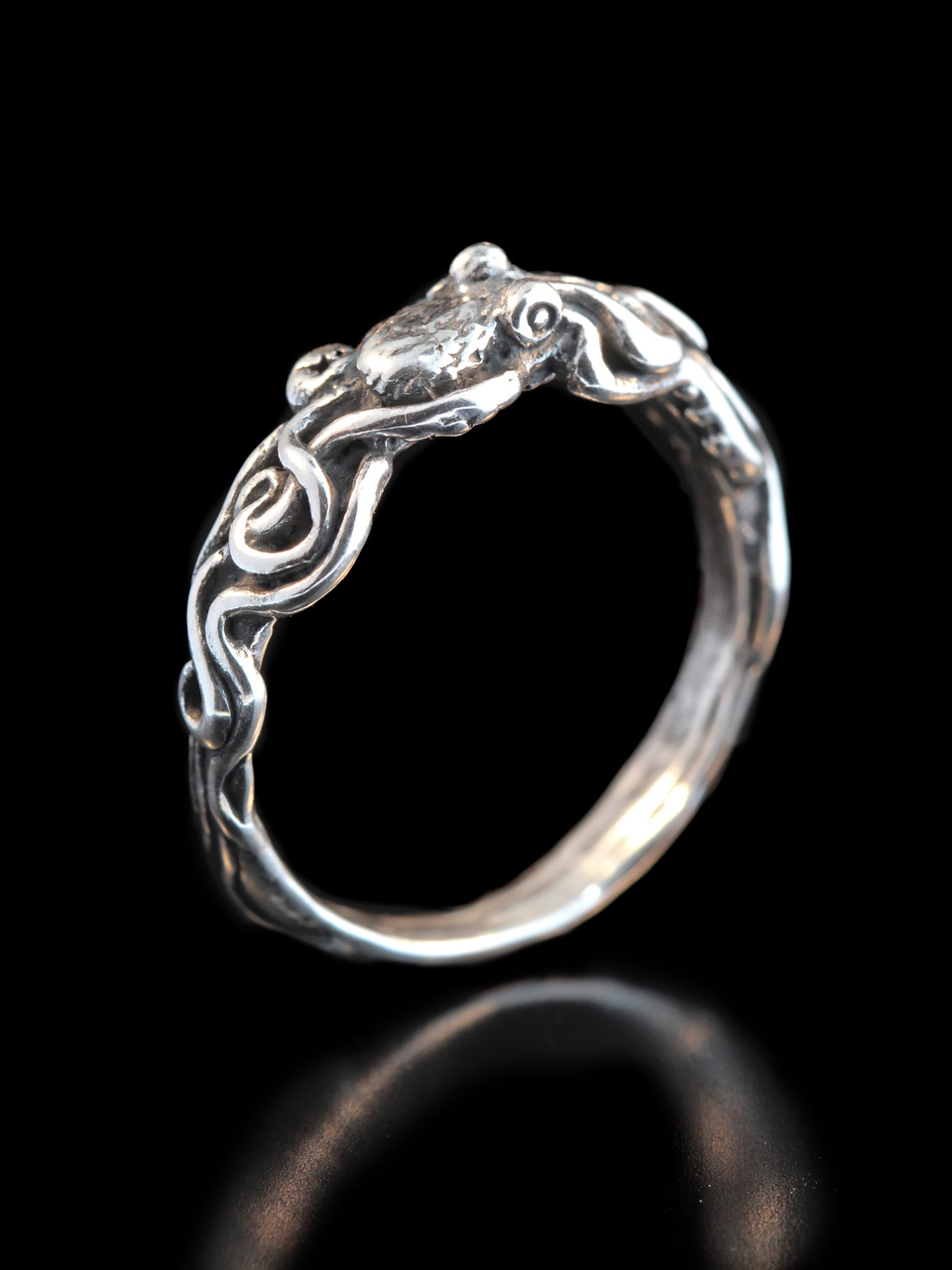 Tentacle Twist - Octopus Ring - Silver picture