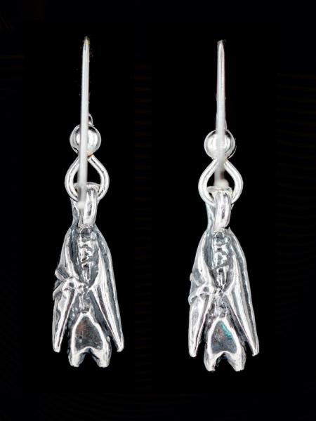 Bat Briolette Earrings - Silver picture