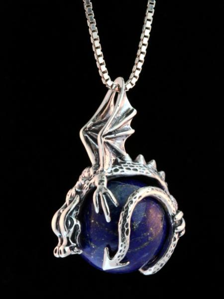 Dragon Orb Pendant - Silver picture